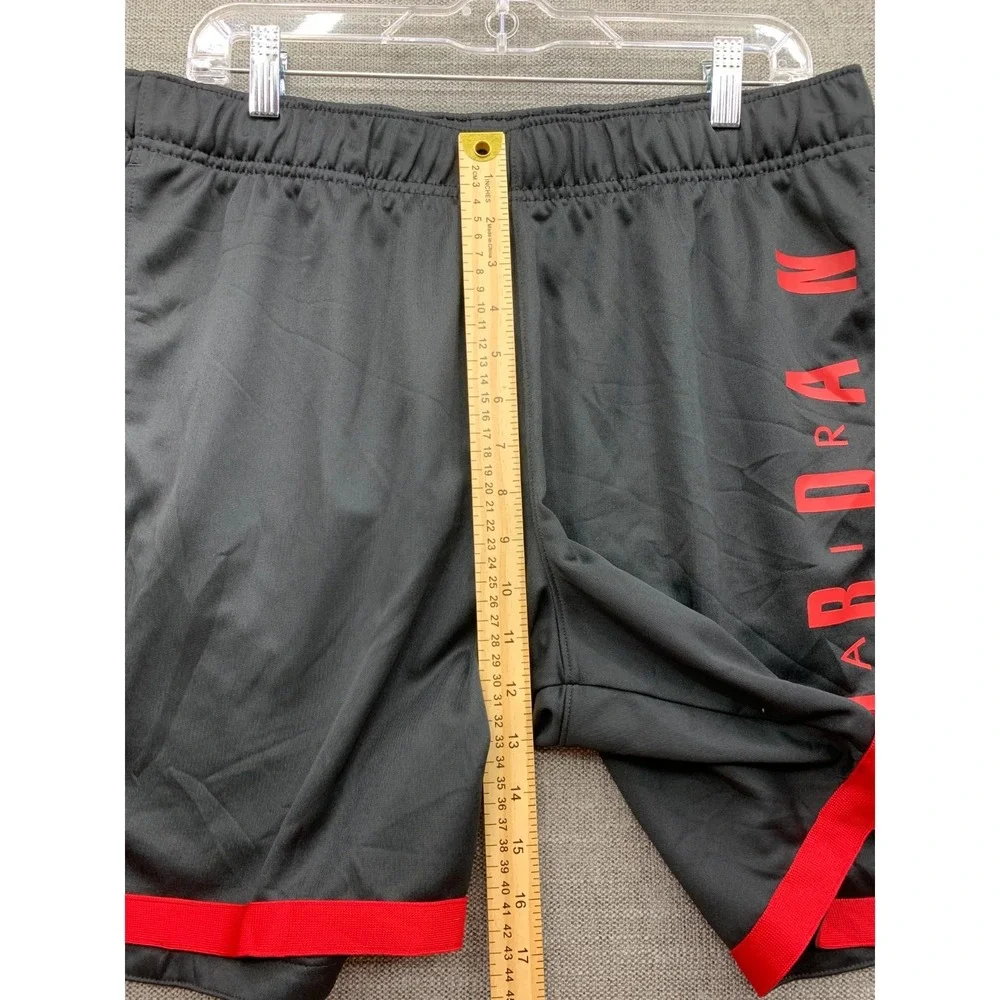 Air Jordan Jumpman GFX Knit Shorts Mens Medium Black Gym Red Logo Basketball
